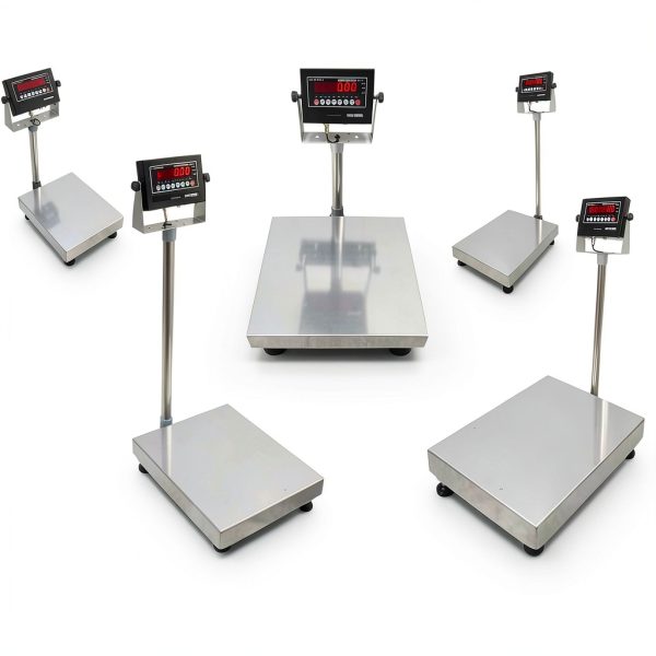Selleton.com Bench Scale Counter Scale 500lb Capacity Stainless Steel-0