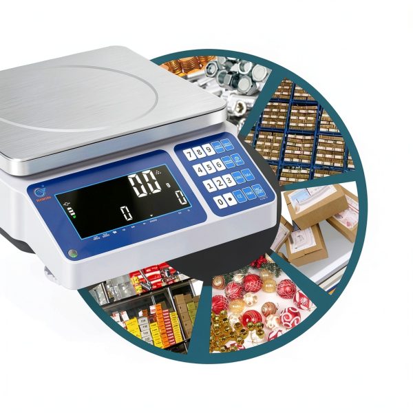 RUISHAN 15kg 0.5g Counting Scale with LED Display and RS232-5