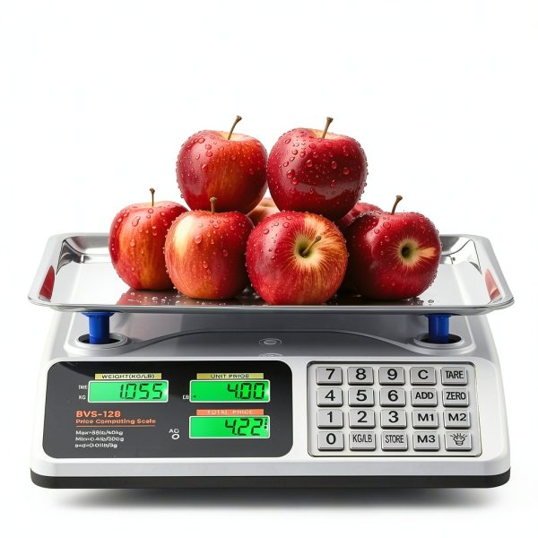 Bonvoisin Commercial Scale 40kg Stainless Steel with Dual LCD-0