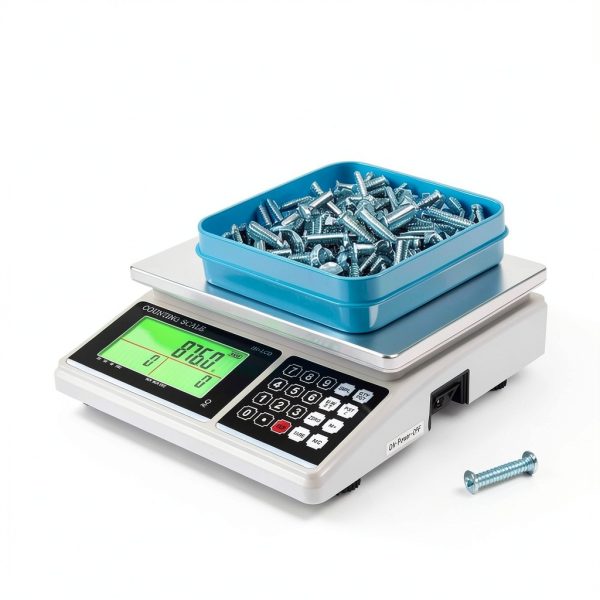 WISHSOM Industrial Counting Scale 30kg 0.5g Increment Stainless Steel-5