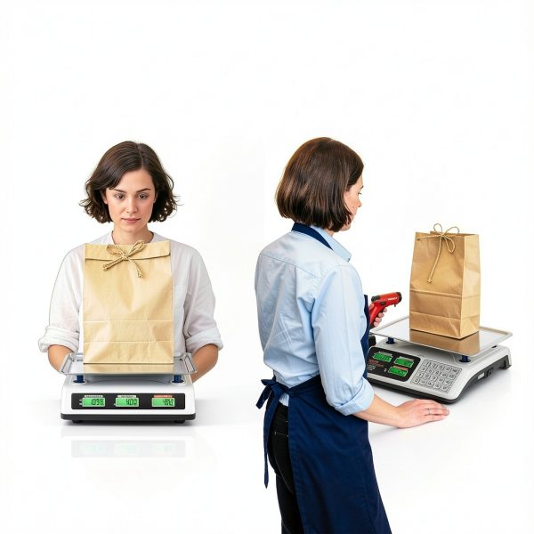 Bonvoisin Commercial Scale 40kg Stainless Steel with Dual LCD-3