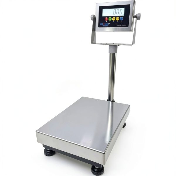 SellEton SL-916-16x12 Industrial Bench Scale 16” x 12” Stainless Steel Platform & Indicator 400 lb Capacity x 0.02 lb Accuracy-1