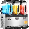 VEVOR Commercial Slushy Machine, 12Lx3 Triple Tank Frozen Drink Machine, 144 Cups Stainless Steel Margarita Smoothie Frozen Drink Maker, Slushie Maker for Home Party Restaurants Cafe Bars-8