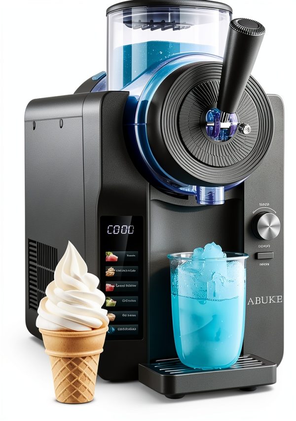 Frozen Drink Machine ABUKE Digital Slushie Maker 68oz Gray-0