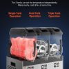 VEVOR Commercial Slushy Machine, 12Lx3 Triple Tank Frozen Drink Machine, 144 Cups Stainless Steel Margarita Smoothie Frozen Drink Maker, Slushie Maker for Home Party Restaurants Cafe Bars-4