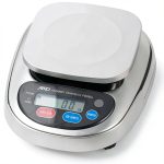 A&D ENGINEERING HL-3000WP HL-WP Full Wash-Down Scales, 3000 g Capacity, 1 g Readability, 1 g Linearity, 5" x 5" Pan Size, 6 4/5" Width x 2 1/2" Height x 8 2/3" Diameter, 2 lb. Weight, Stainless Steel-0