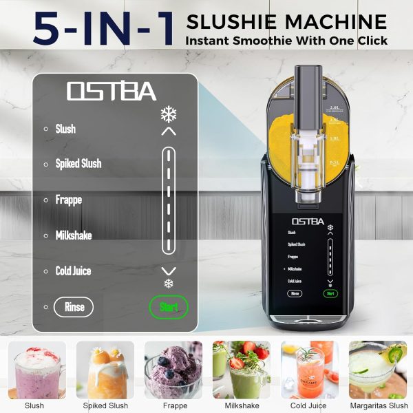 Slushie Machine OSTBA 88oz Home Frozen Drink Maker with No Ice Needed-5