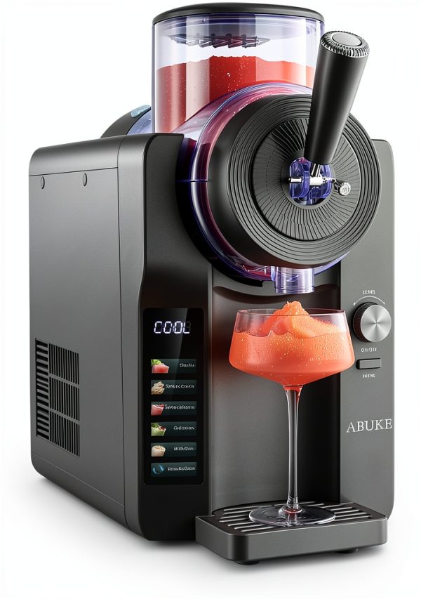 Frozen Drink Machine ABUKE Digital Slushie Maker 68oz Gray-5